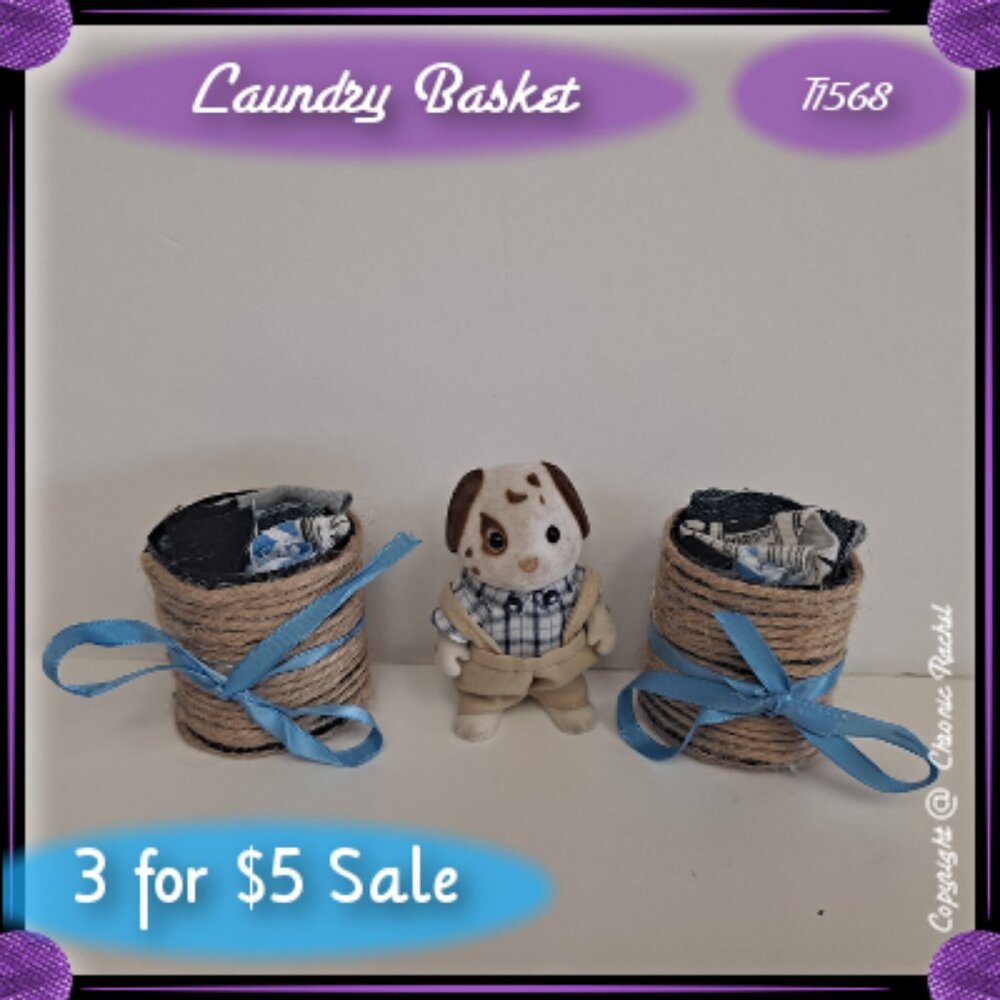 2-Pack Large Yarn Fabric Baskets
